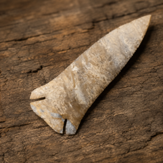 Muldraugh Chert Deep Notch Lost Lake Point by Joel Robinson Stoneworks.