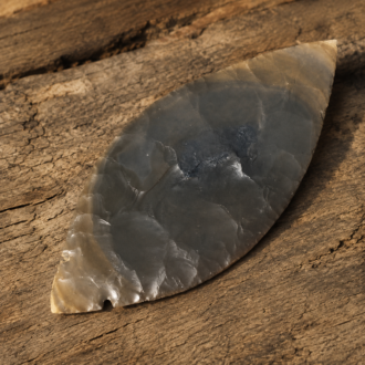 Hornstone Chert Fulton Turkey Tail by Joel Robinson Stoneworks.