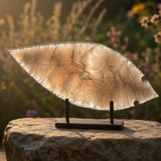 Obsidian Fulton Turkey Tail by Joel Robinson Stoneworks.