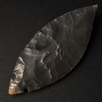Hornstone Chert Fulton Turkey Tail by Joel Robinson Stoneworks.