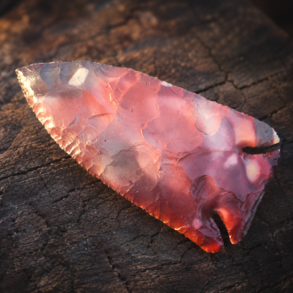 Mookaite Chert Deep Notch Lost Lake Point by Joel Robinson Stoneworks.