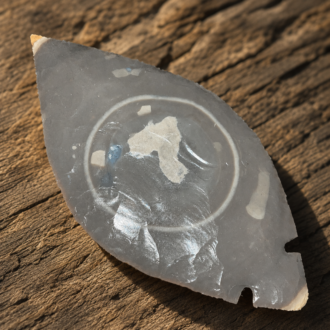 Hornstone Chert Fulton Turkey Tail by Joel Robinson Stoneworks.
