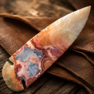 Flint Ridge Dovetail Point by Joel Robinson Stoneworks.