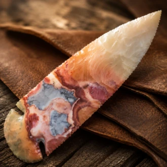 Flint Ridge Dovetail Point by Joel Robinson Stoneworks.