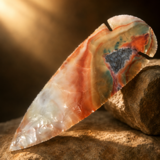 Flint Ridge Dovetail Point by Joel Robinson Stoneworks.