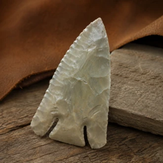 Deep Notch Lost Lake Point in Hornstone Chert by Joel Robinson Stoneworks.