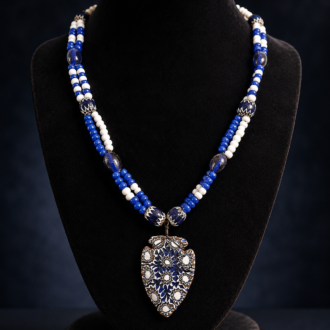 Chevron Bead Necklace by Joel Robinson Stoneworks.