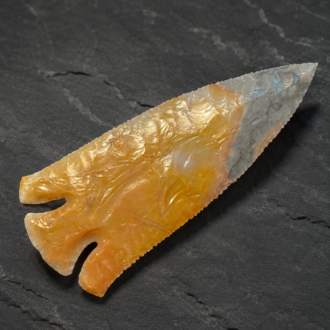 Deep Notch Lost Lake Point in Flint Ridge Flint by Joel Robinson Stoneworks.