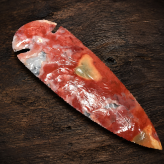 Flint Ridge Dovetail Spear Point by Joel Robinson Stoneworks.