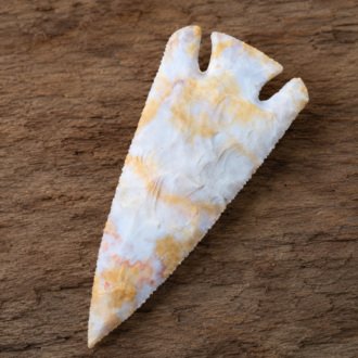 Deep Notch Lost Lake Point in Flint Ridge Flint by Joel Robinson Stoneworks.