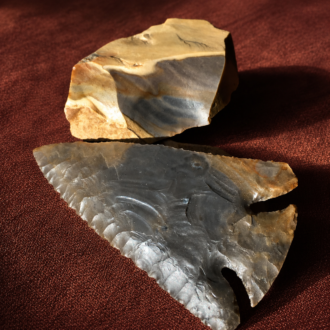 Hornstone Chert Deep Notch Lost Lake Point by Joel Robinson Stoneworks.
