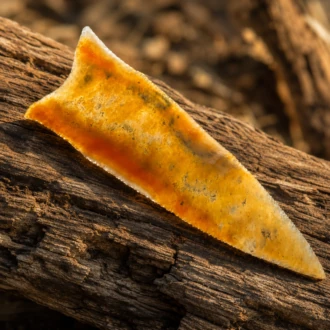 Agatized Florida Coral Dalton Spear Point by Joel Robinson Stoneworks.
